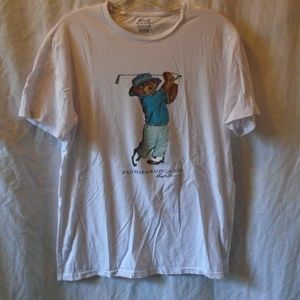 Vtg Polo Ralph Lauren Polo Bear Golf Shirt M